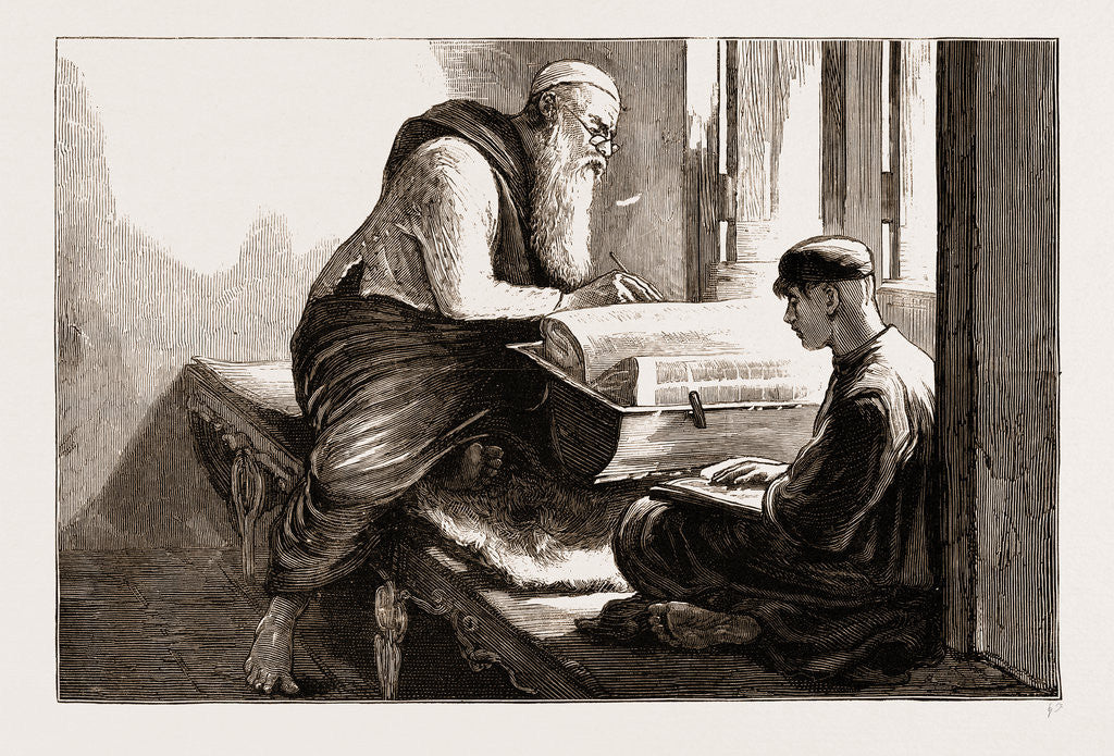 Detail of In The Synagogue Of The White Jews by Anonymous