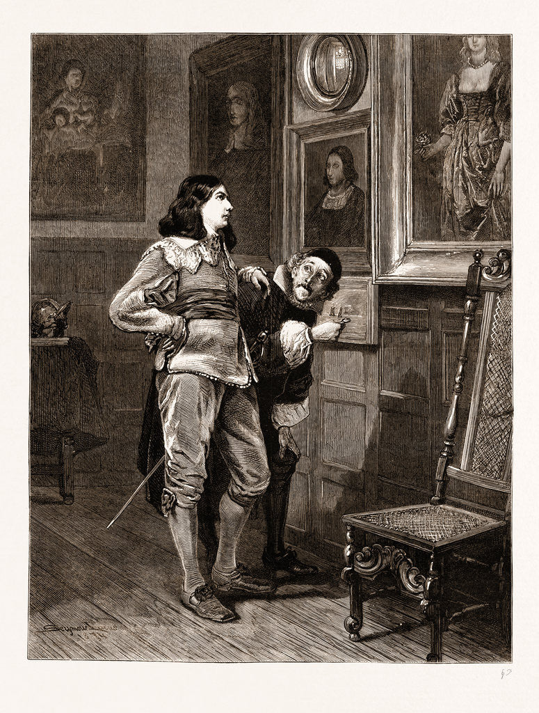 Detail of A Difference Of Taste From The Painting By Seymour Lucas, 1876 by Anonymous