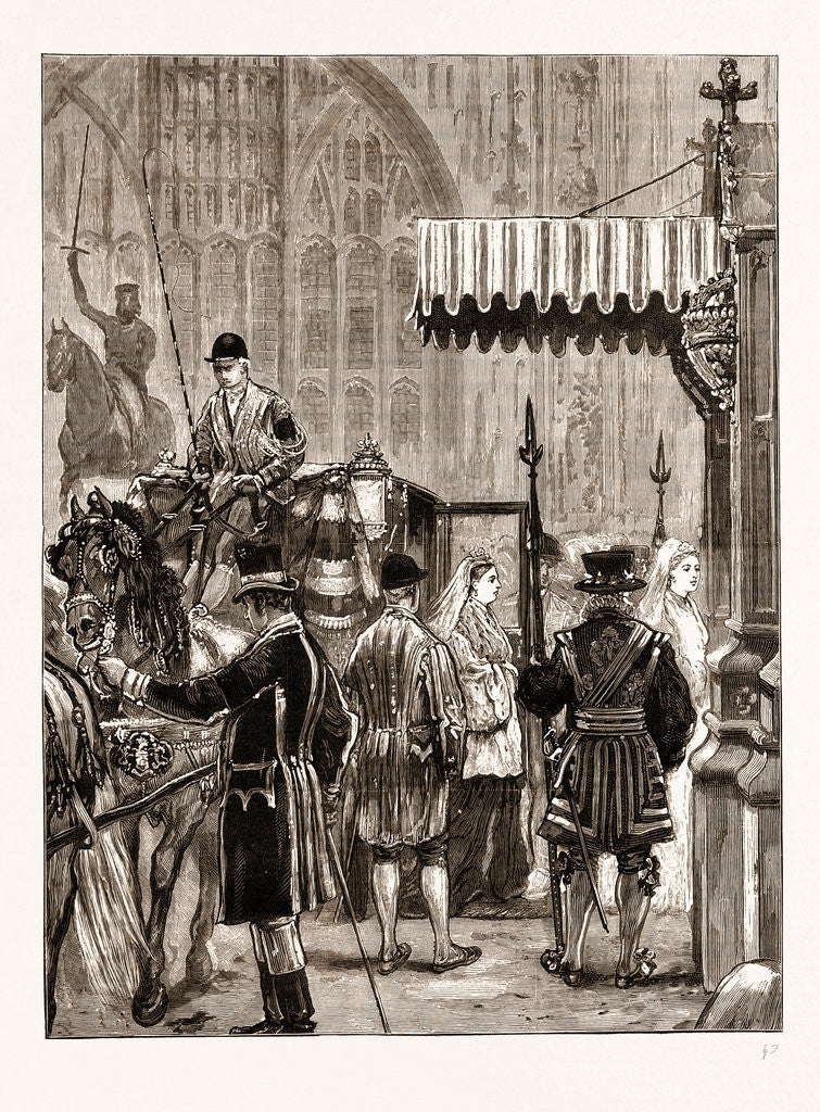 Detail of The Opening Of Parliament: Arrival Of Her Majesty, London by Anonymous