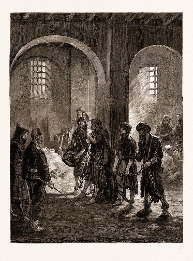 Detail of Interior Of A Convict Prison, Cairo by Anonymous