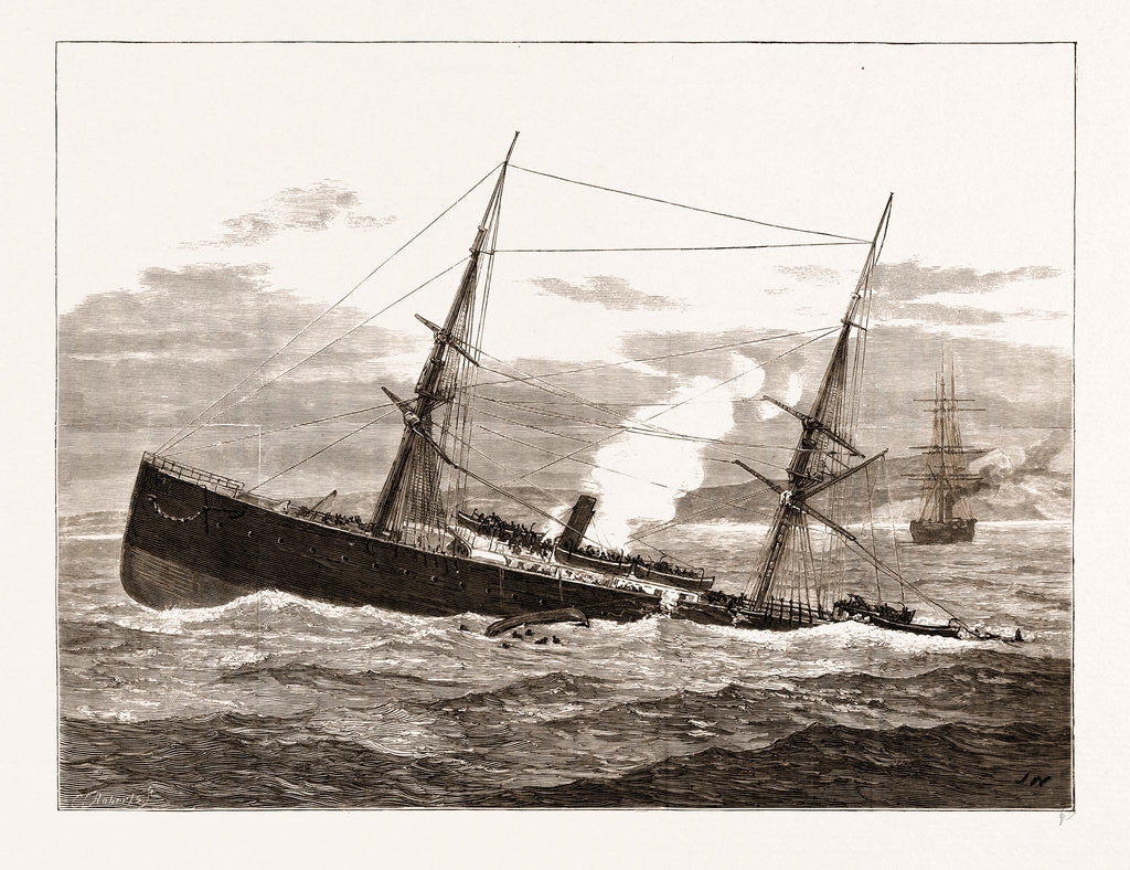 Detail of The Collision Off Dover: Sinking Of The strathclyde, UK by Anonymous