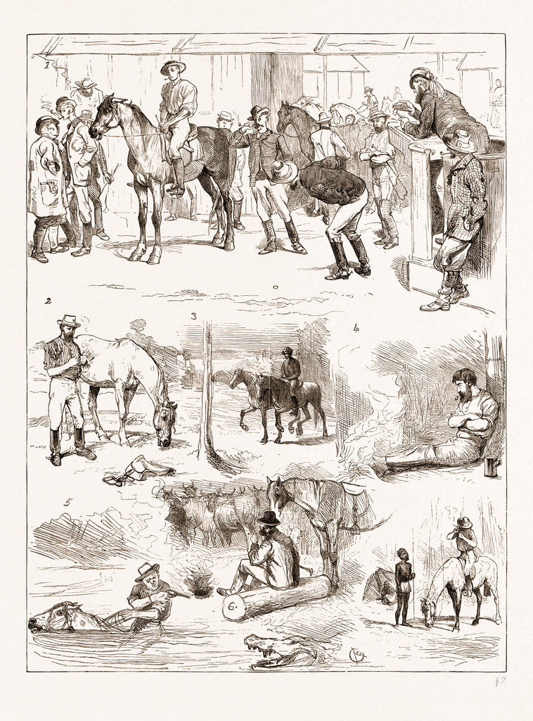 Detail of Scenes Of Australian Life, 1876 by Anonymous