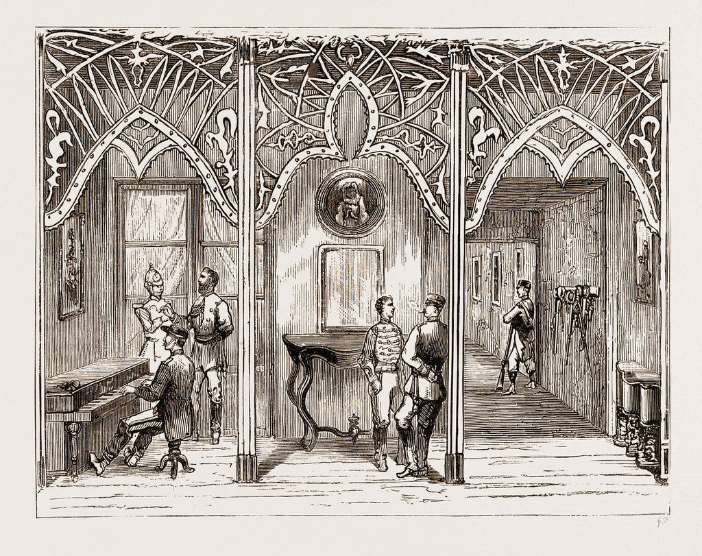 Detail of The End Of The Carlist War, 1876: Room In The Palace by Anonymous