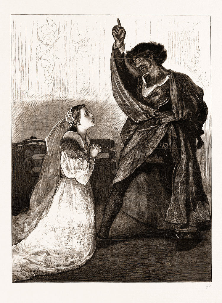Detail of Mr. Irving And Miss Isabel Bateman In othello At The Lyceum Theatre, London by Anonymous
