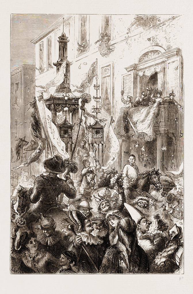 Detail of The Carnival At Rome by Anonymous