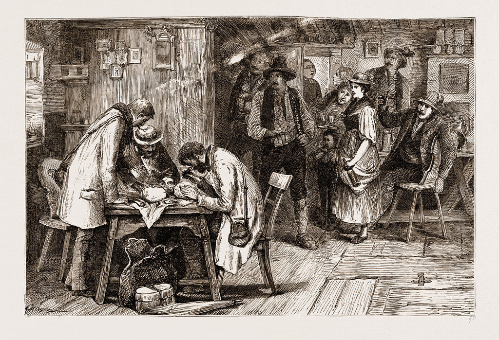 Detail of Tyrol, 1876: Anthropologists Or Anthropophagists? by Anonymous