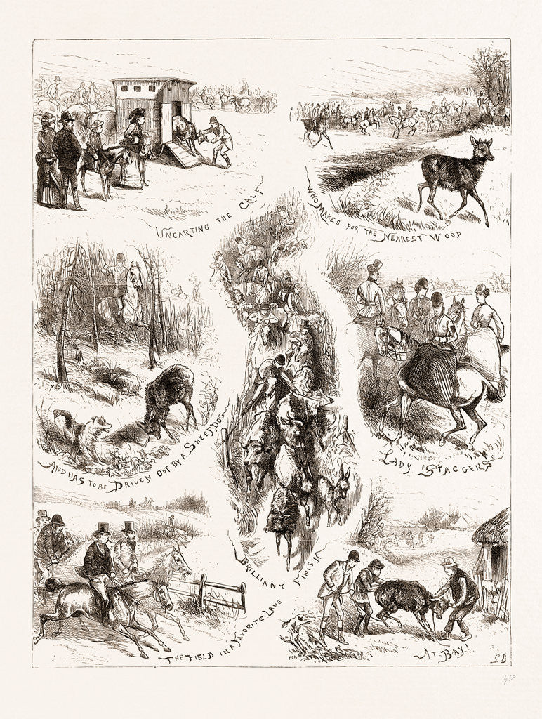 Detail of A Day With An Untried Deer by Anonymous