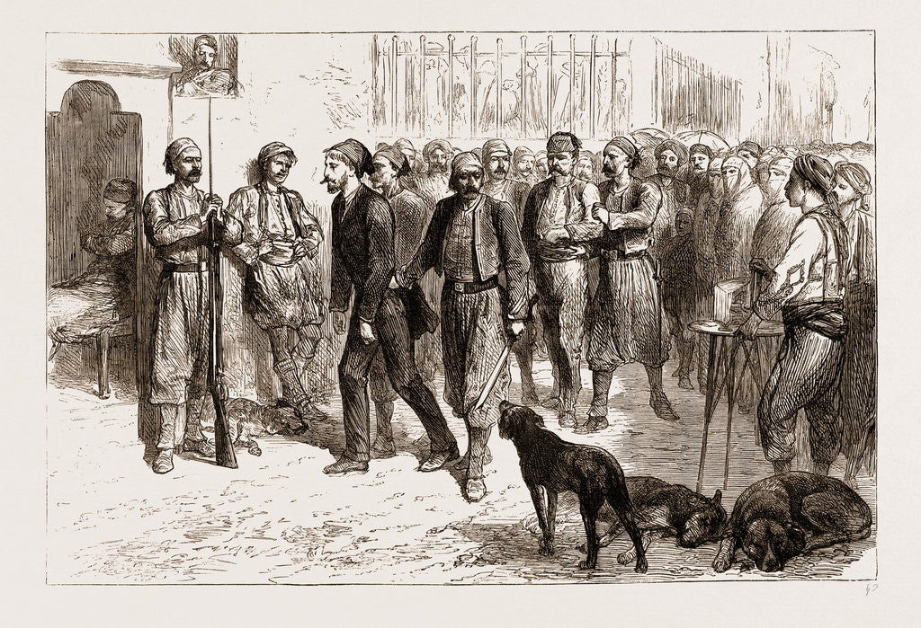 Detail of Going To The Lock-up At Constantinople, Istanbul by Anonymous