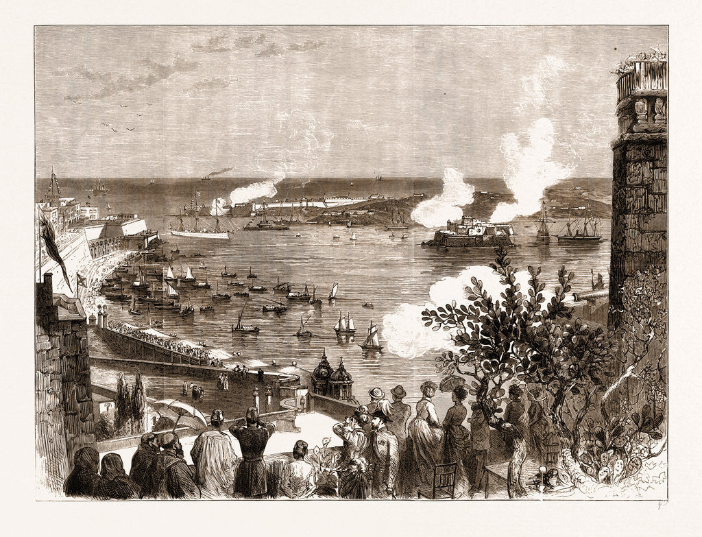 Detail of Arrival Of The serapis In The Harbour by Anonymous