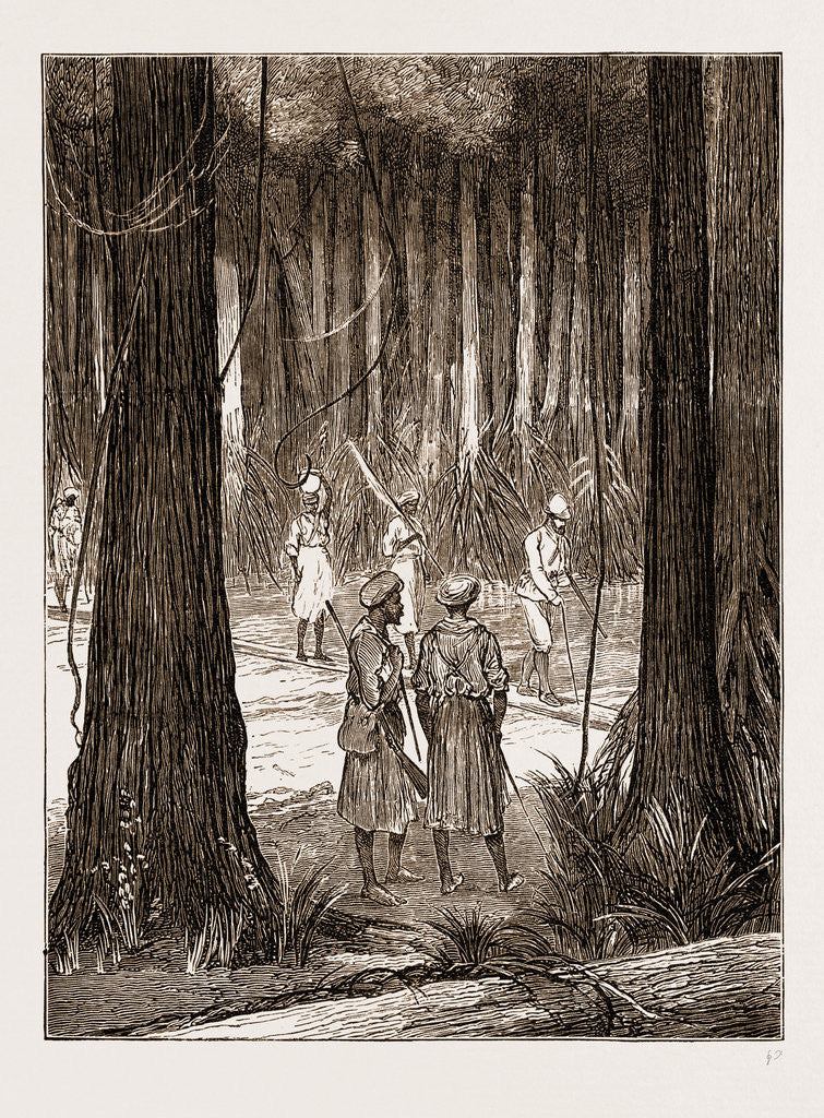 Detail of Crossing The Luwati, Africa by Anonymous