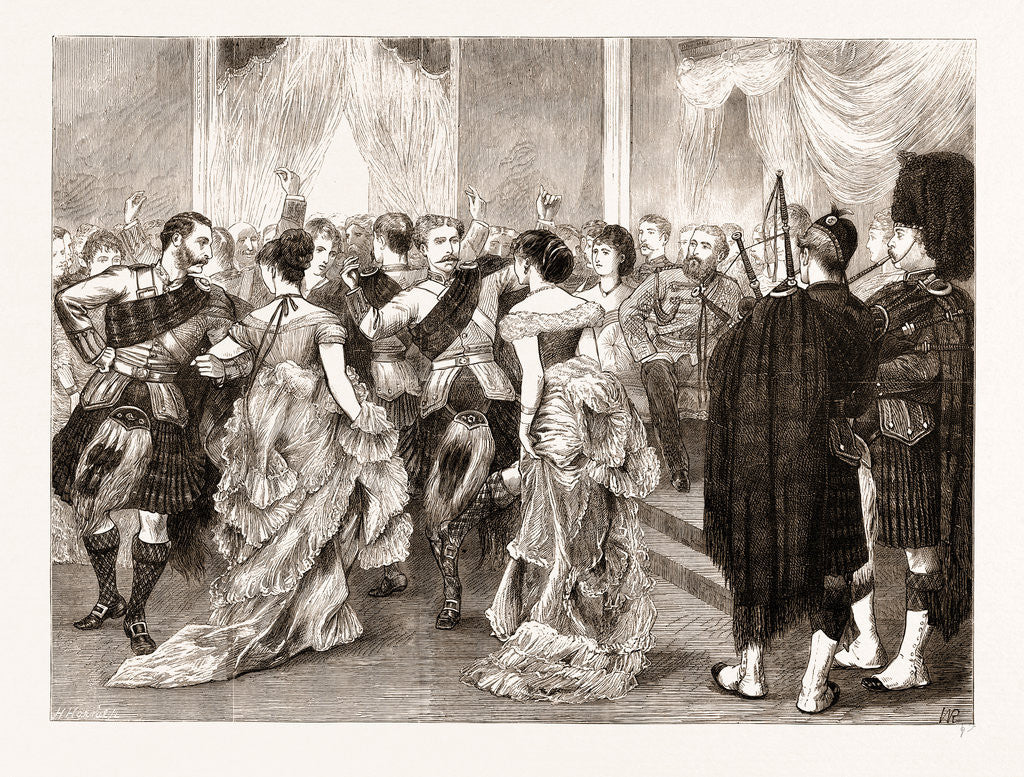 Detail of The Prince Of Wales At Malta: Dancing The Reel At The United Service Ball, 1876 by Anonymous
