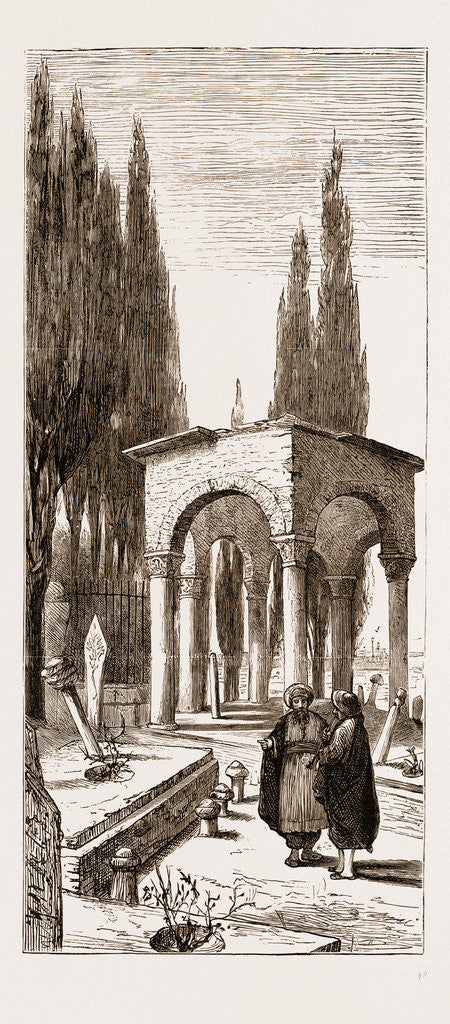 Detail of Tomb Of The Favourite Horse Of Sultan Mahmoud At The Turkish Cemetery At Scutari, Istanbul by Anonymous