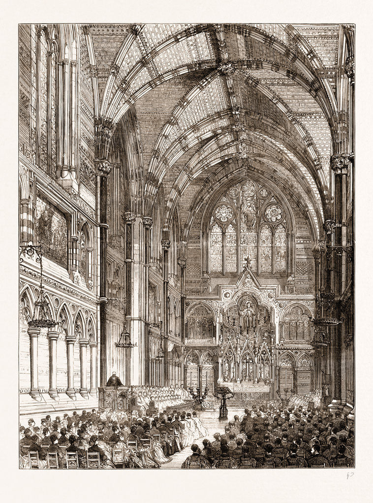 Detail of The New Chapel Of Keble College by Anonymous