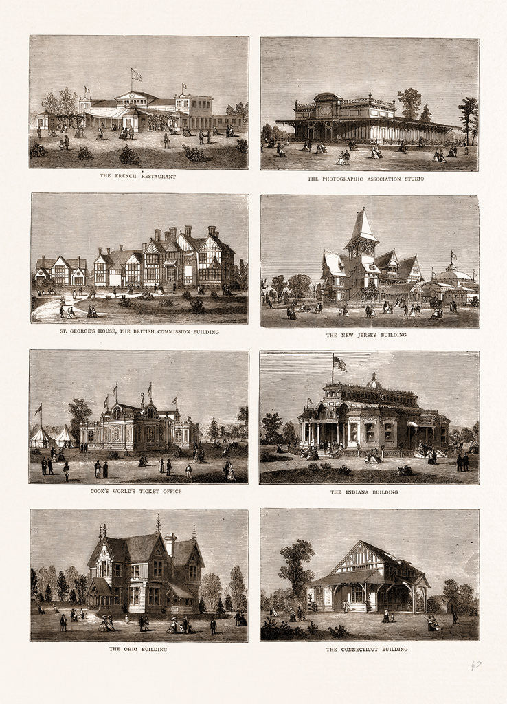 Detail of The American Centennial Exhibition: Buildings In The Grounds Of Fairmount Park, Philadelphia by Anonymous