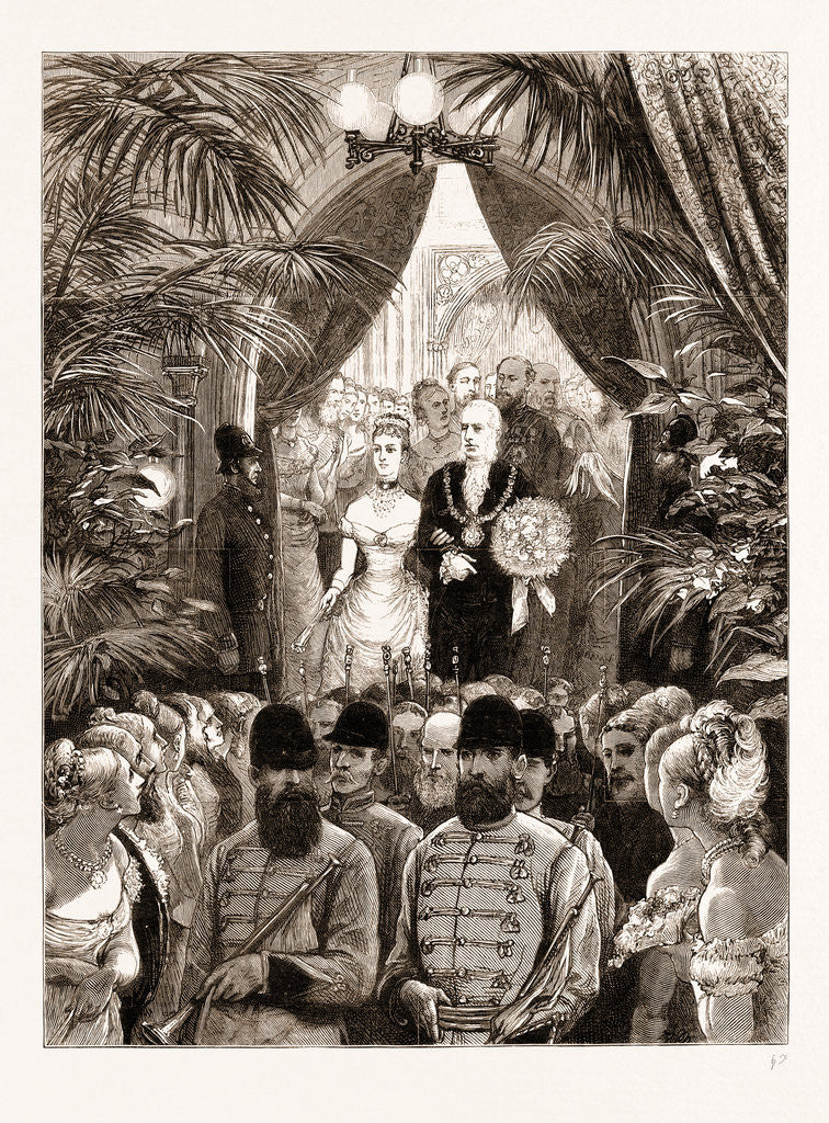 Detail of Reception Of The Prince Of Wales In The City: Arrival At The Guildhall, London by Anonymous