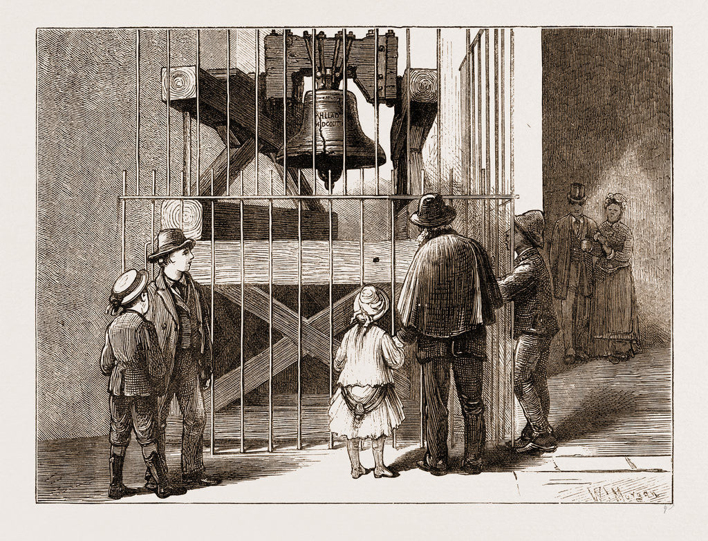 Detail of The American Centennial Exhibition, 1876: Liberty Bell by Anonymous