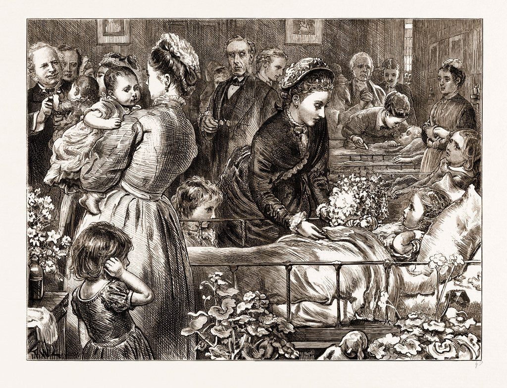 Detail of Hospital Sunday: Re-opening Of The Victoria Hospital For Sick Children, Chelsea by Anonymous