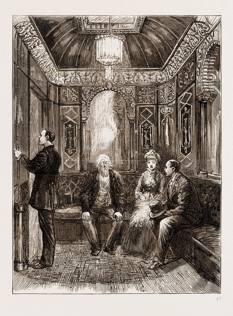 Detail of The American Centennial Exhibition: Hotel Life At Philadelphia: The Elevator, US by Anonymous
