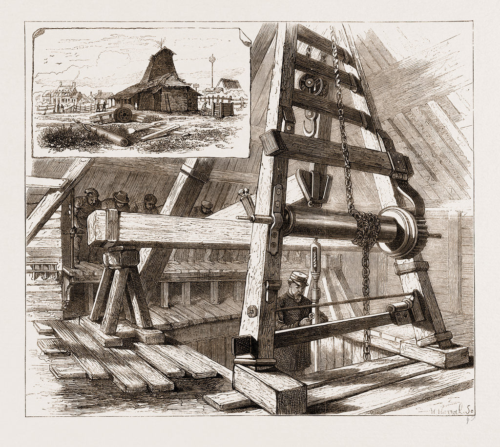 Detail of The Proposed Channel Tunnel, 1876: The Works At Sangatte by Anonymous