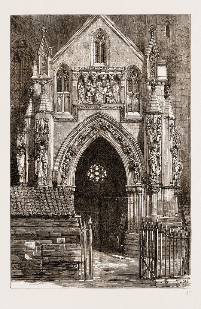Detail of The Restoration Of Bristol Cathedral, UK by Anonymous
