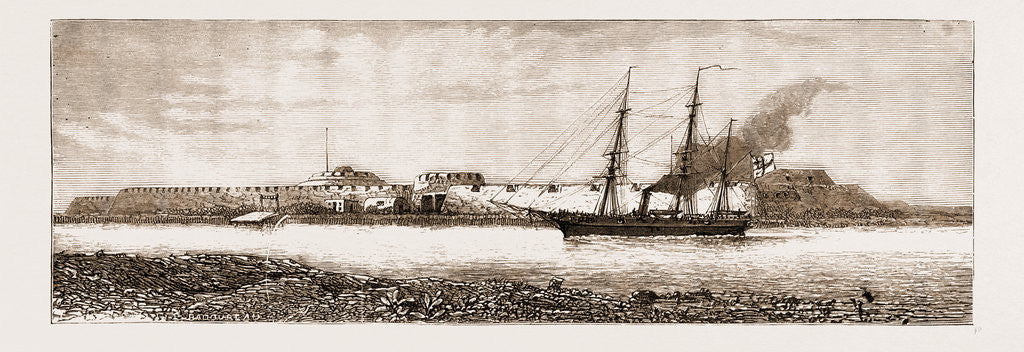 Detail of Forts At The Entrance Of The Peiho River, China by Anonymous