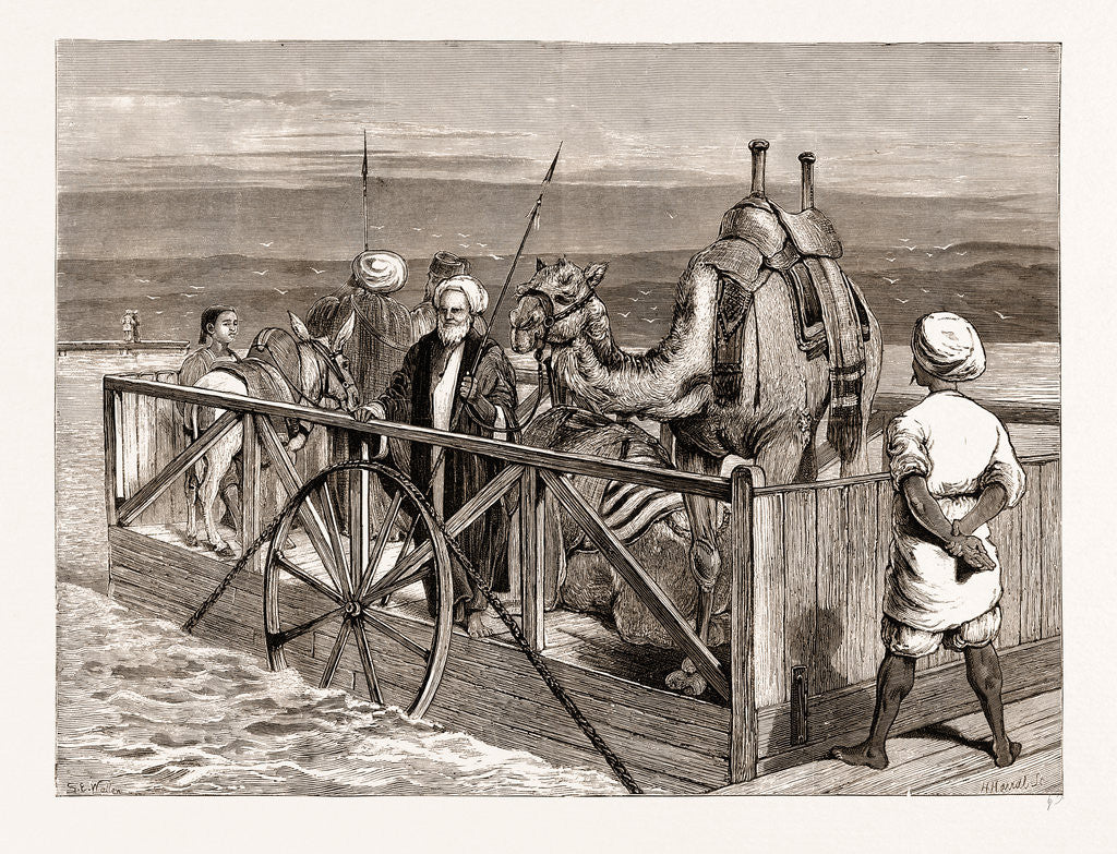 Detail of Ferry At Kantara, On The Suez Canal by Anonymous