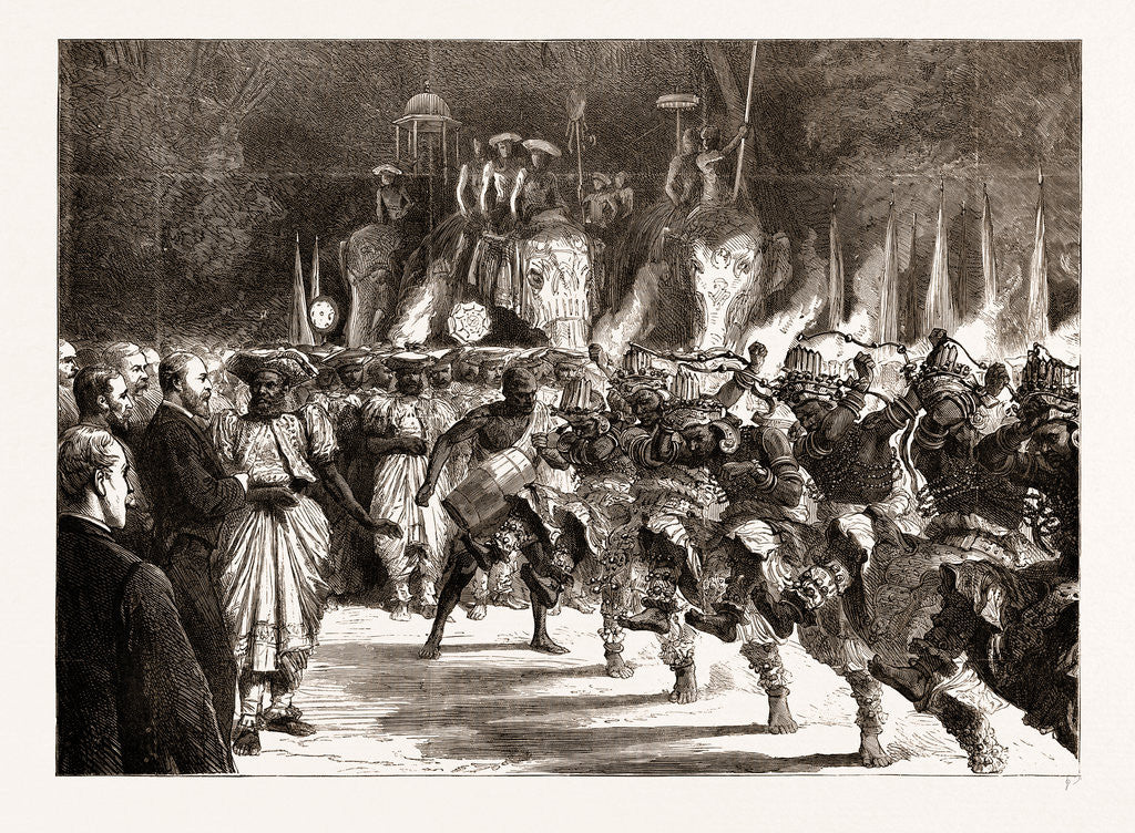 Detail of The Private Perehara Before The Prince Of Wales, Kandy by Anonymous