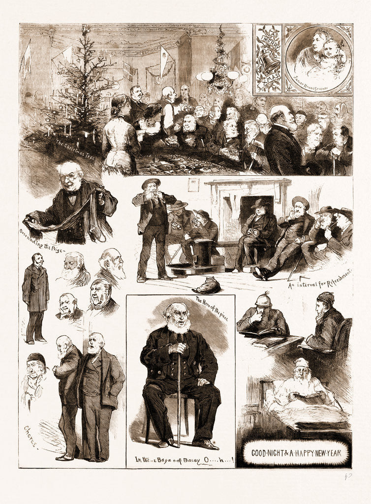 Detail of Christmas At The Royal Alfred Home For Aged Merchant Seamen by Anonymous