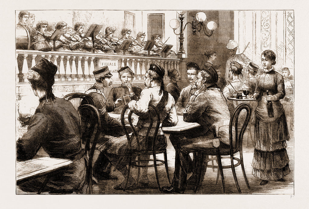Detail of Egypt After The War: The Comforts Of An Occupation: Recreation In Cairo, 1883 by Anonymous