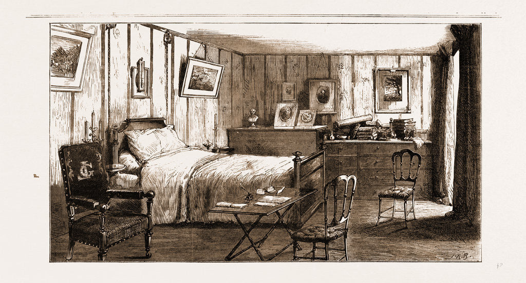 Detail of The Bedroom In Les Jardies, Ville D'avray by Anonymous