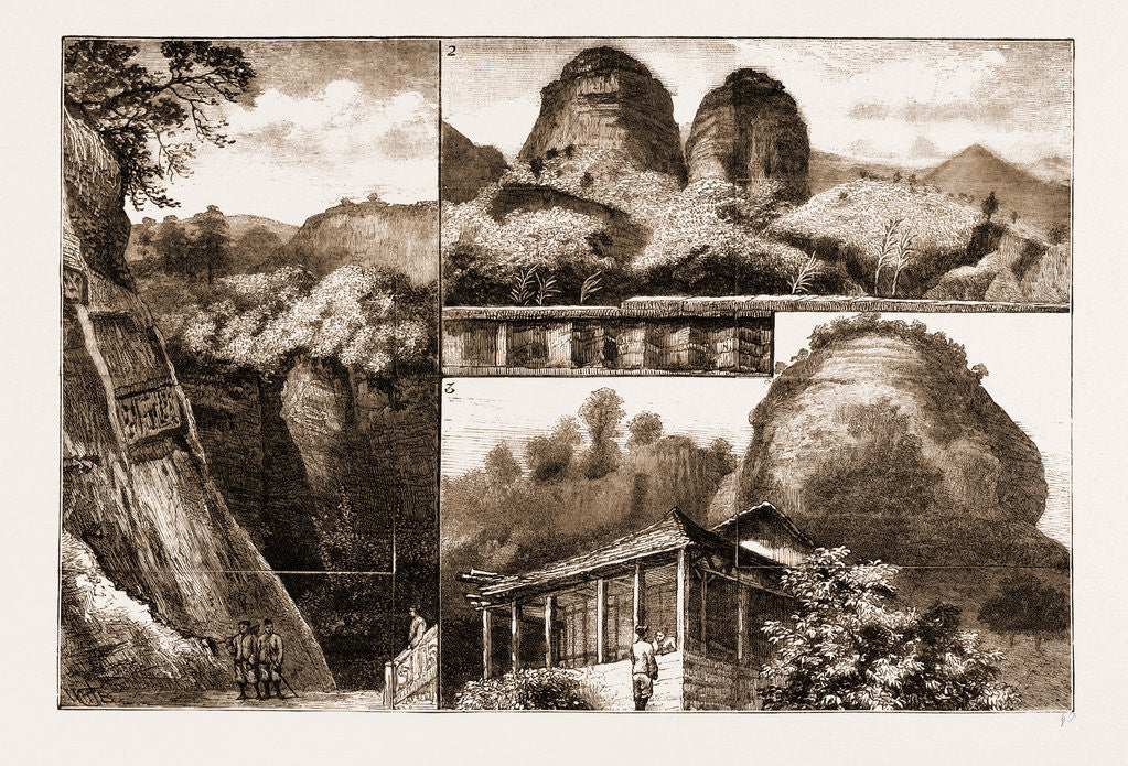 Detail of The Buddhist Monastery Of Tan Ha Shan by Anonymous