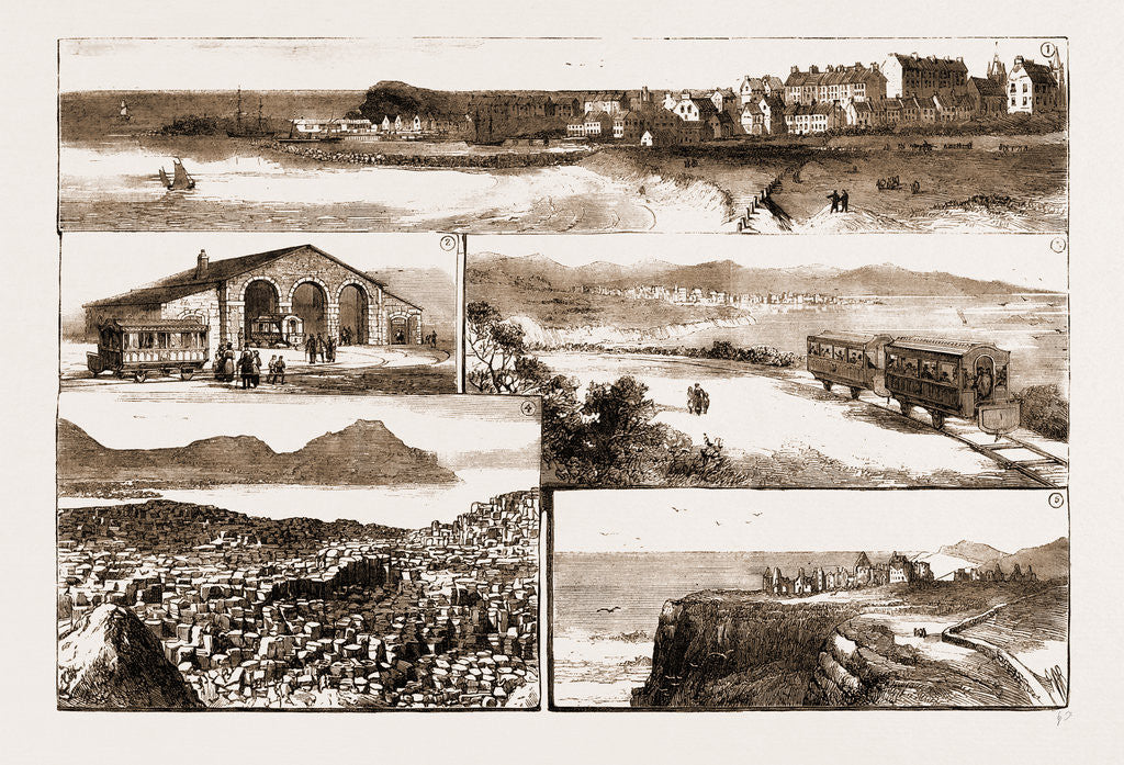 Detail of The New Electric Tramway Between Portrush And Bushmills, Ulster by Anonymous