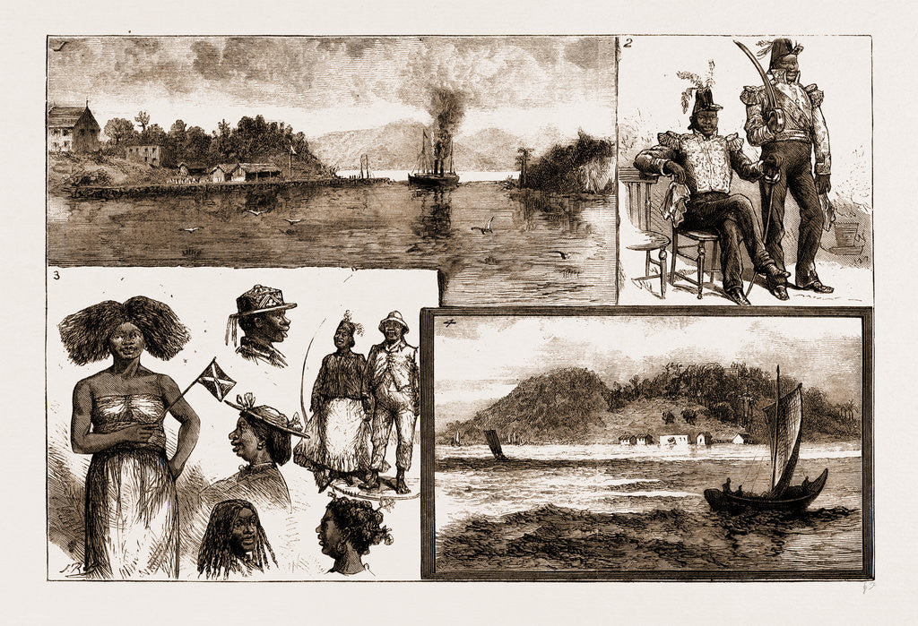 Detail of The Madagascar Difficulty, Sketches At Majunga Bay by Anonymous