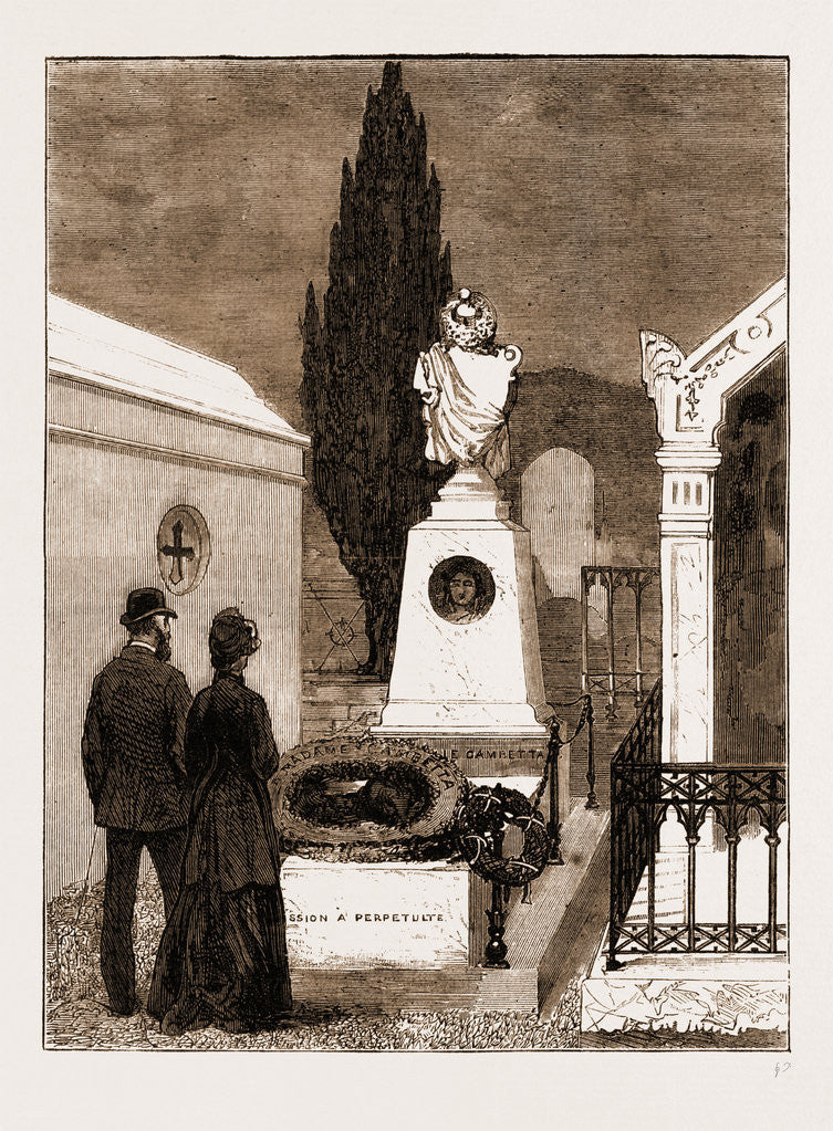 Detail of The Tomb Of The Gambetta Family In The Nice Cemetery, France by Anonymous