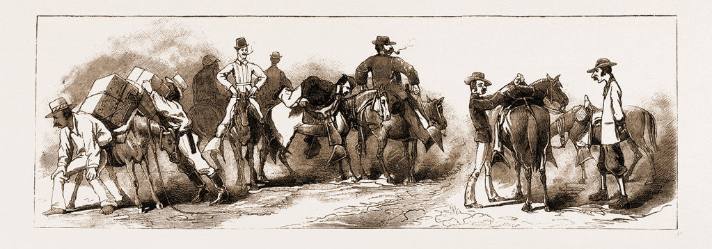 Detail of A Night Descent Into The Crater Of Kilauea by Anonymous