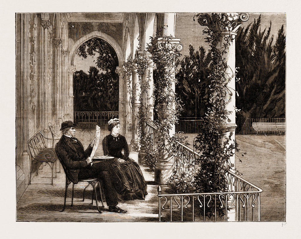 Detail of The Terrace Connecting Mr. Gladstone's Bedroom With His Study, Cannes by Anonymous