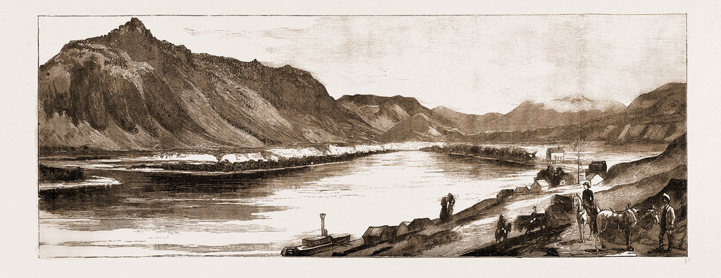 Detail of The Village Of Kamloops At The Confluence Of The North And South Thompson Rivers, Canada by Anonymous