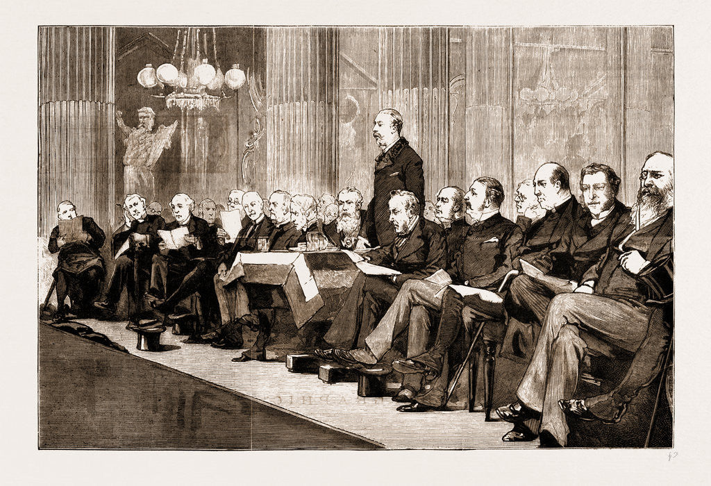 Detail of The Proposed Memorial To The Late Archbishop Tait: The Duke Of Albany Addressing The Meeting At The Mansion House by Anonymous