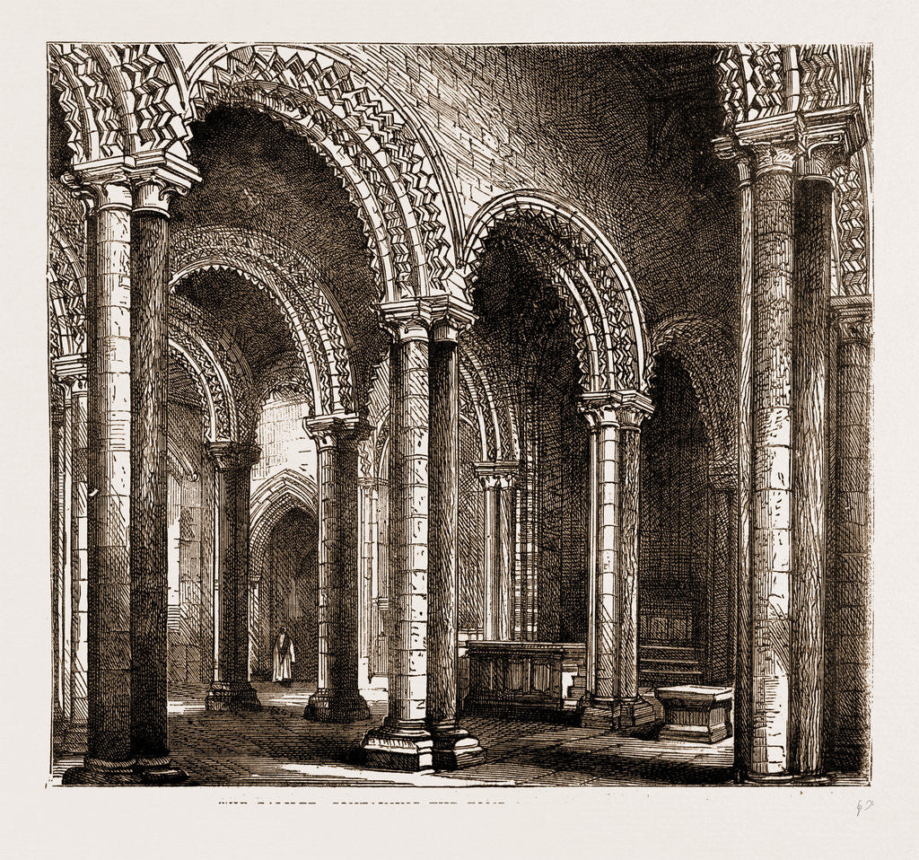 Detail of The Galilee, Containing The Tomb Of The Venerable Bede by Anonymous