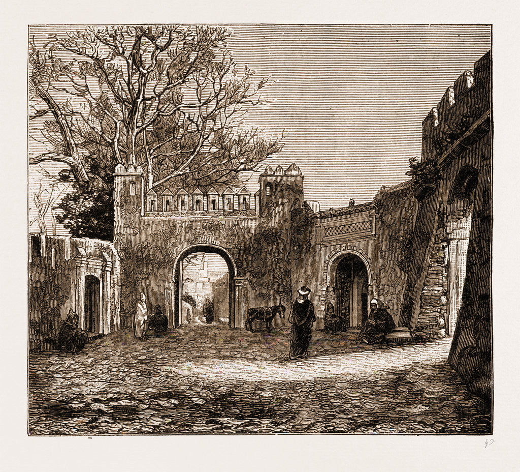 Detail of Tangier, 1883 by Anonymous