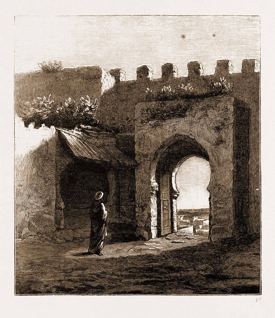 Detail of Tangier, 1883 by Anonymous