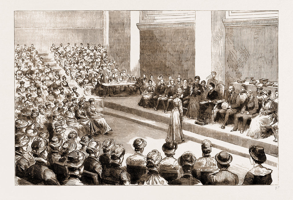 Detail of Beatrice Distributing The Prizes To The Successful Students Of The Female School Of Art, Queen Square by Anonymous
