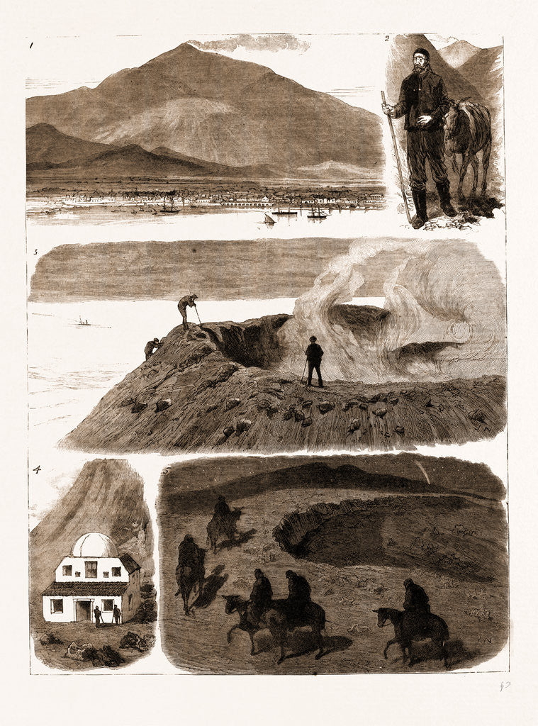 Detail of An Ascent Of Mount Etna, Italy by Anonymous