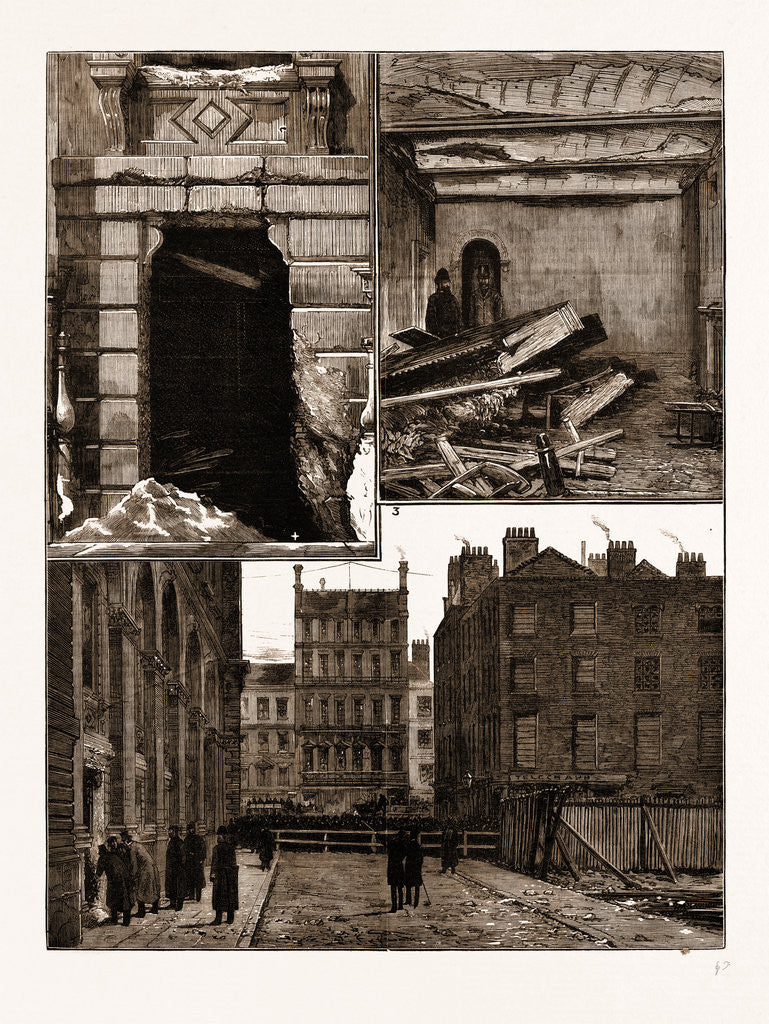 Detail of The Explosion At The Office Of The Local Government Board, Whitehall by Anonymous