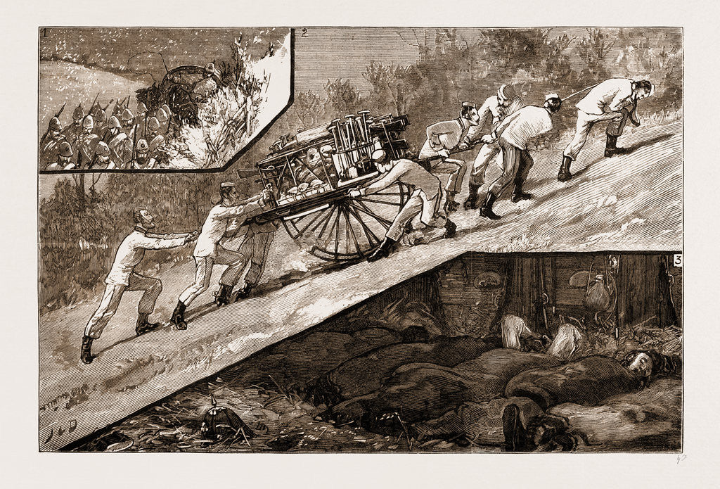 Detail of The Volunteer Review At Brighton: The March Down Of The Baggage Guard Of The Artists' Corps (20th Middlesex), 1883 by Anonymous