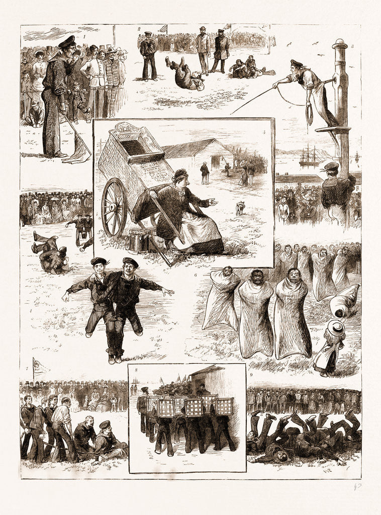 Detail of Athletic Sports By Boys Of A Training Ship, 1883 by Anonymous