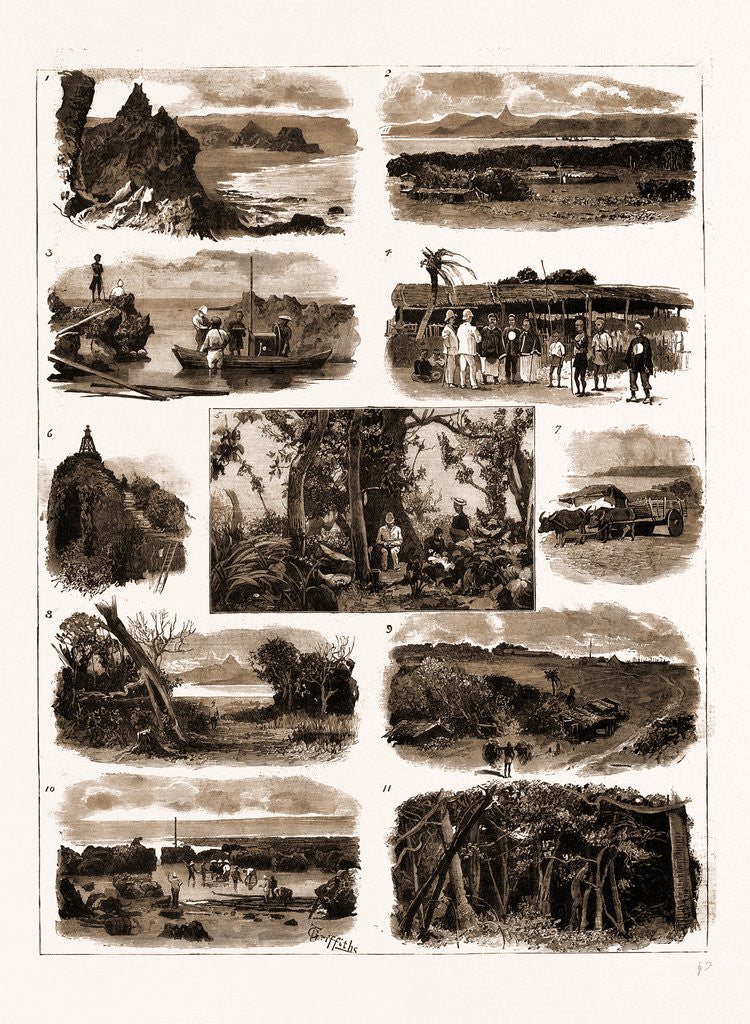 Detail of Views At The South Cape Of Formosa, 1883 by Anonymous