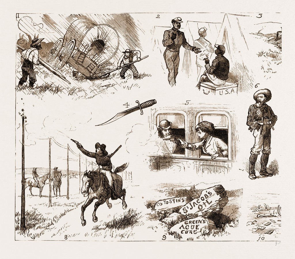 Detail of Across The Plains To California By The New Route, U.S.A. by Anonymous