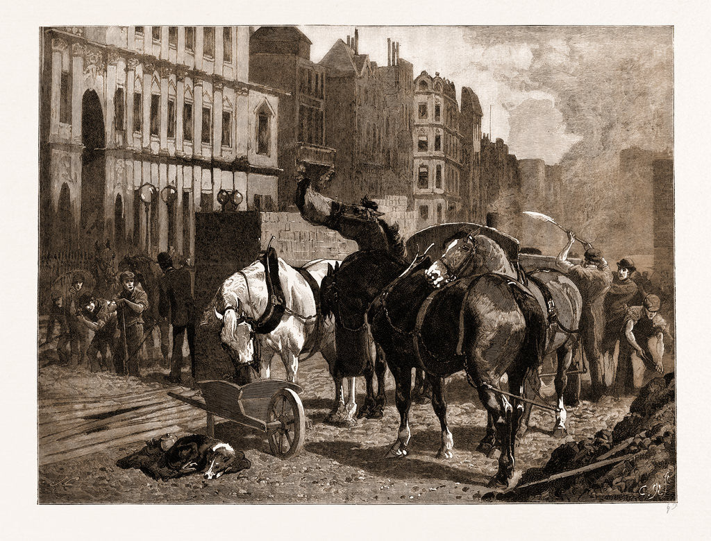Detail of Piccadilly Out Of The Season by Anonymous