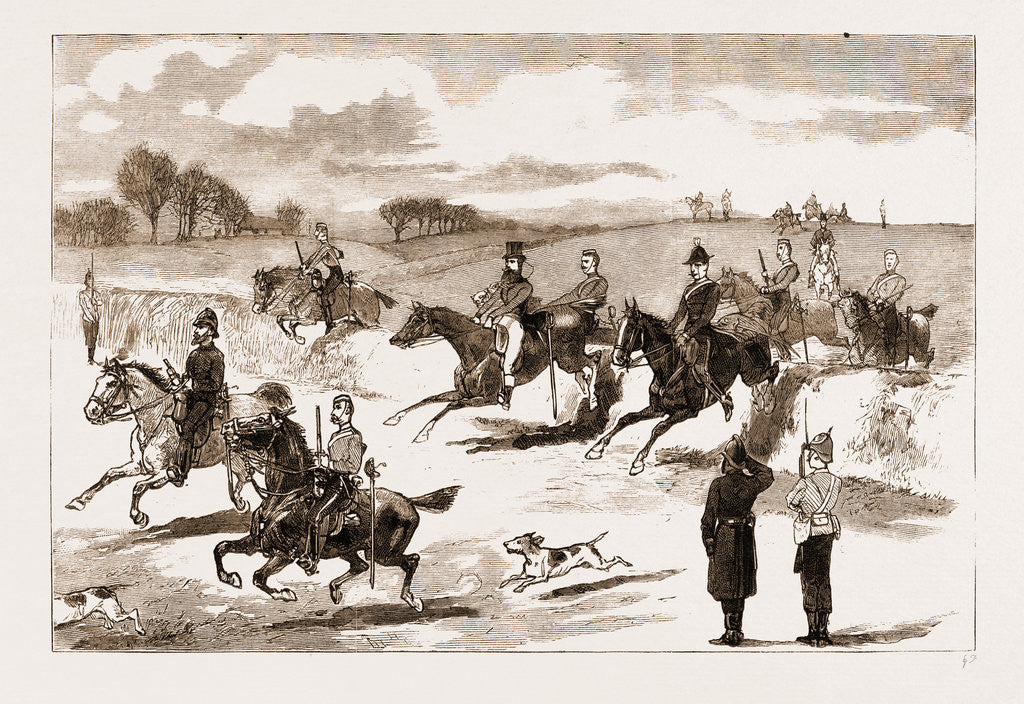 Detail of Hunting In Ireland, 1883 by Anonymous